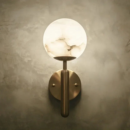 Gold Marble Ball Wall Lamp