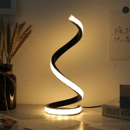 Modern Spiral LED Table Lamp