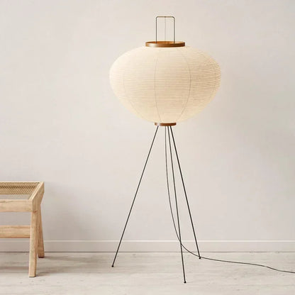 Japanese Rice Paper Floor Lamp