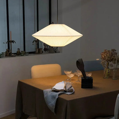 Minimalistic Wabi Sabi Fabric Chandelier