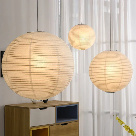 Japanese Rice Paper Pendant Light