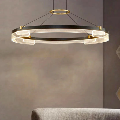 Modern Dine Black Chandelier