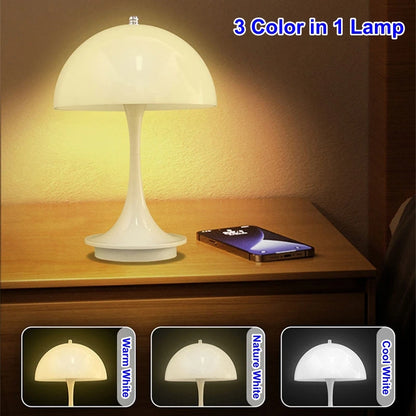 Mushroom Wireless LED Reading Lamp