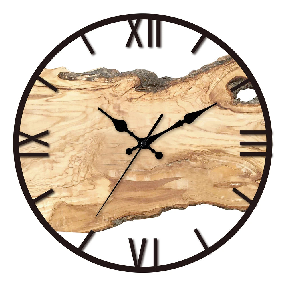 Transparent Wood Wall Clock