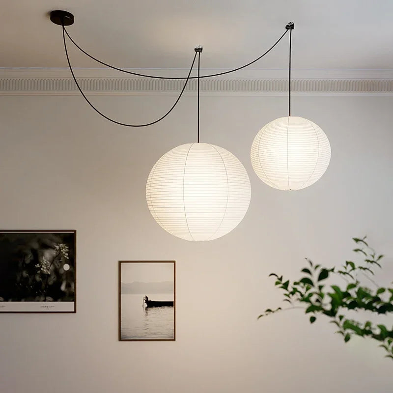 Japanese Rice Paper Pendant Light