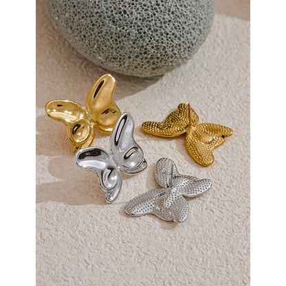 Large Butterfly Stud Earrings