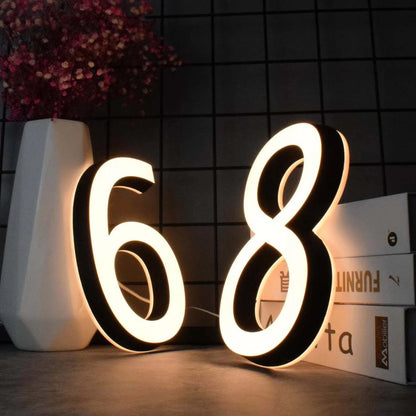 Number Outdoor Wall Light