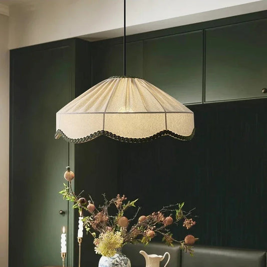 Retro Fabric Wabi Sabi Japanese Ceiling Light