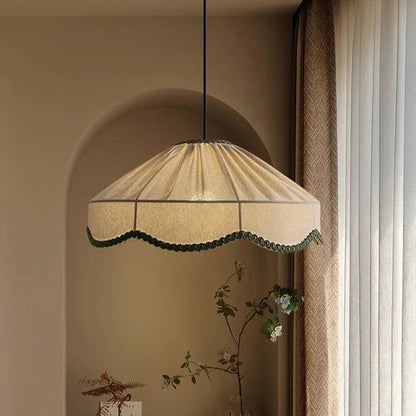 Retro Fabric Wabi Sabi Japanese Ceiling Light