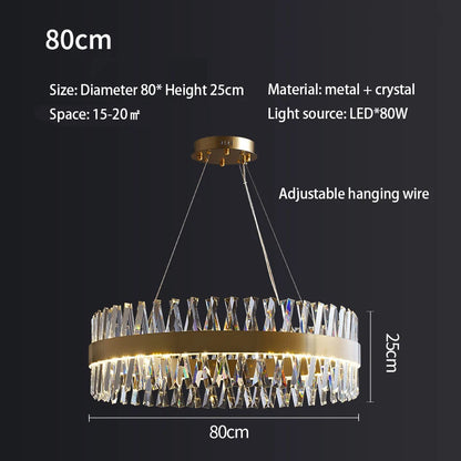 Round Crystal Lux Chandelier