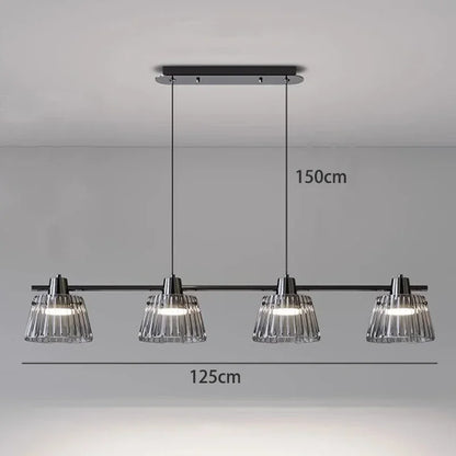Modern Grey Glass Pendant Light