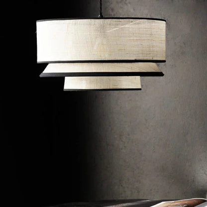 Beige Handmade Japandi Wabi Sabi Chandelier