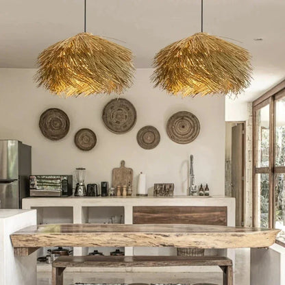 Rattan Woven Pendant Light