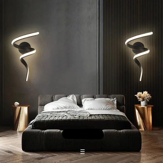 Spiral Minimalistic LED Wall Lamp