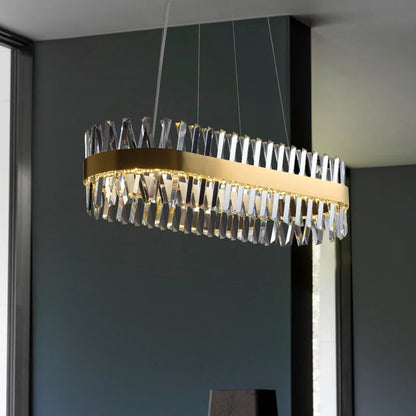 Round Crystal Lux Chandelier