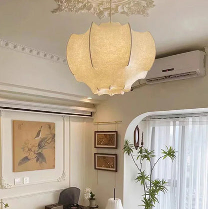 Japanese Wabi Sabi Abstract Circular Chandelier