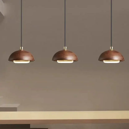 Nordic Wood Circular Pendant Light