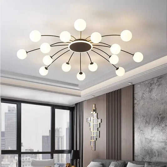 Vintage Glass Ball Ceiling Light