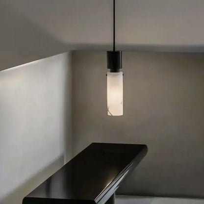 Natural Marble Brass Pendant Light