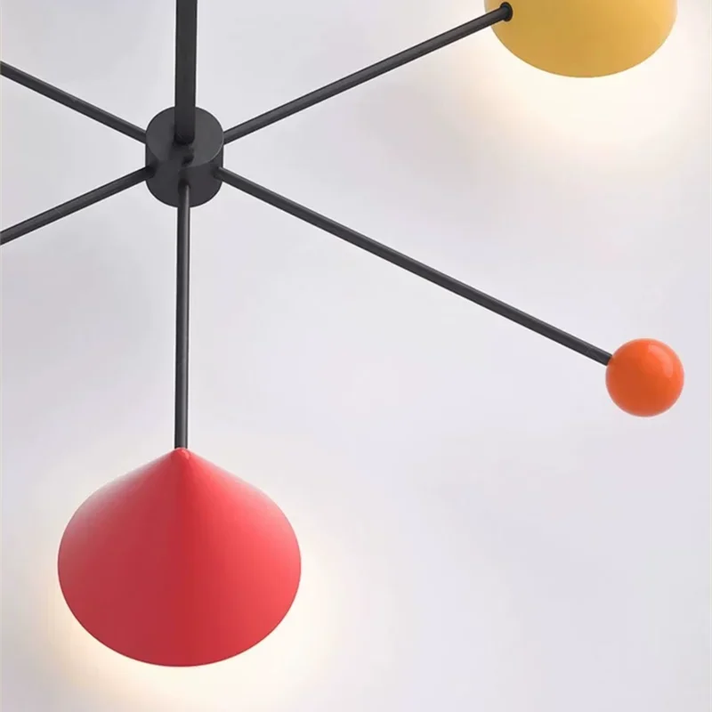 Colourful Geometric Chandelier