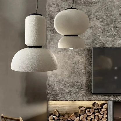 Sculpted Handmade Wabi Sabi Pendant Light