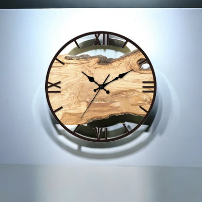 Transparent Wood Wall Clock