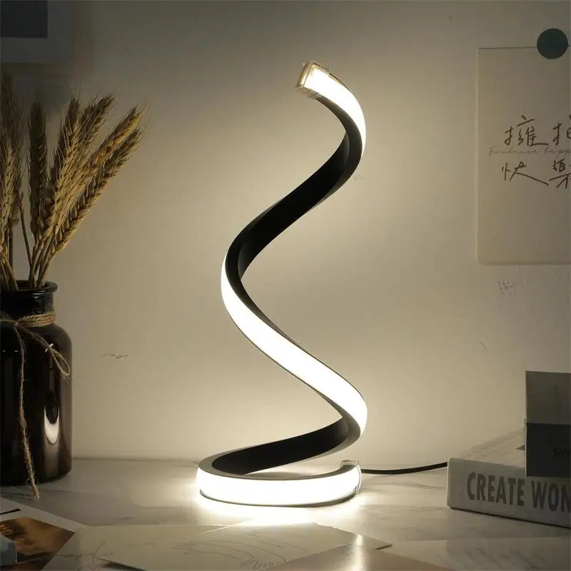 Modern Spiral LED Table Lamp