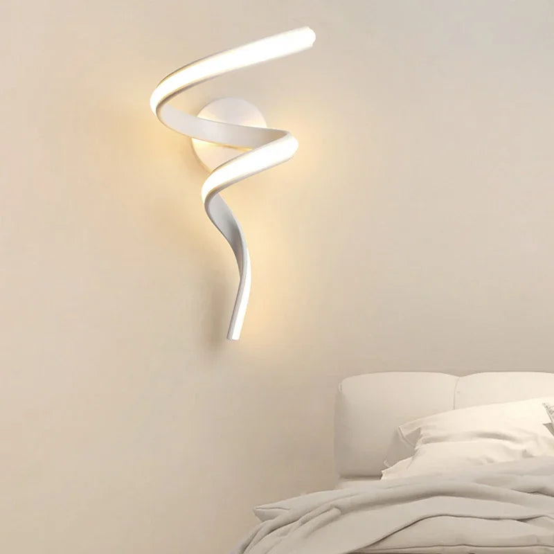 Spiral Minimalistic LED Wall Lamp