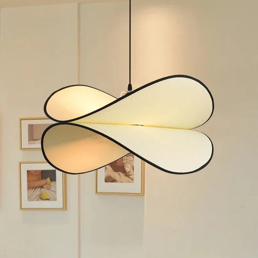 Japanese Wabi Sabi Fabric Double Chip Ceiling Light