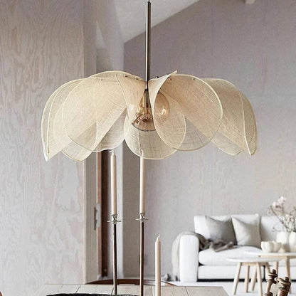 Japanese Wabi Sabi Flower Fabric Chandelier