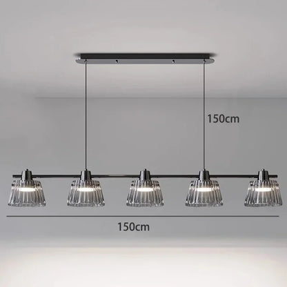 Modern Grey Glass Pendant Light