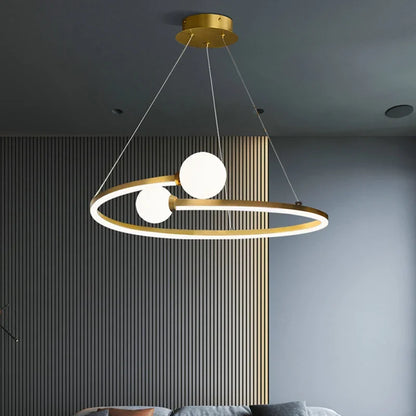 Nordic Minimalist Ring LED Pendant Lamp