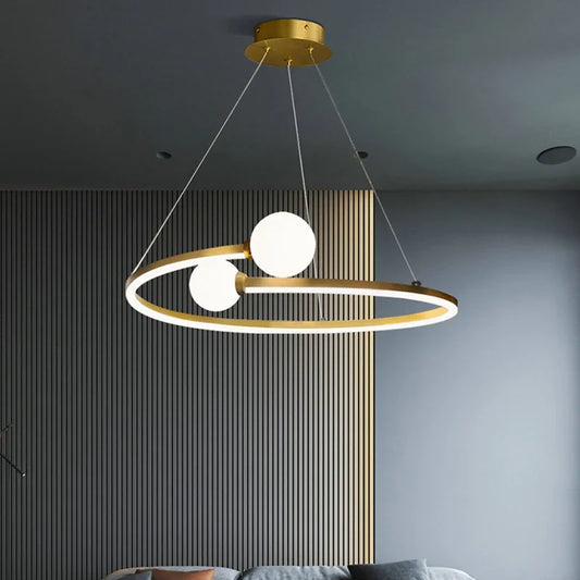 Nordic Minimalist Ring LED Pendant Lamp