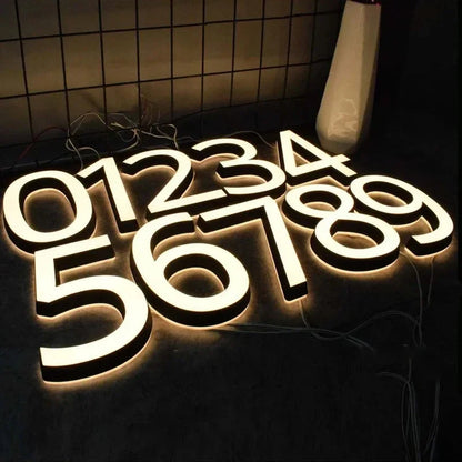 Number Outdoor Wall Light