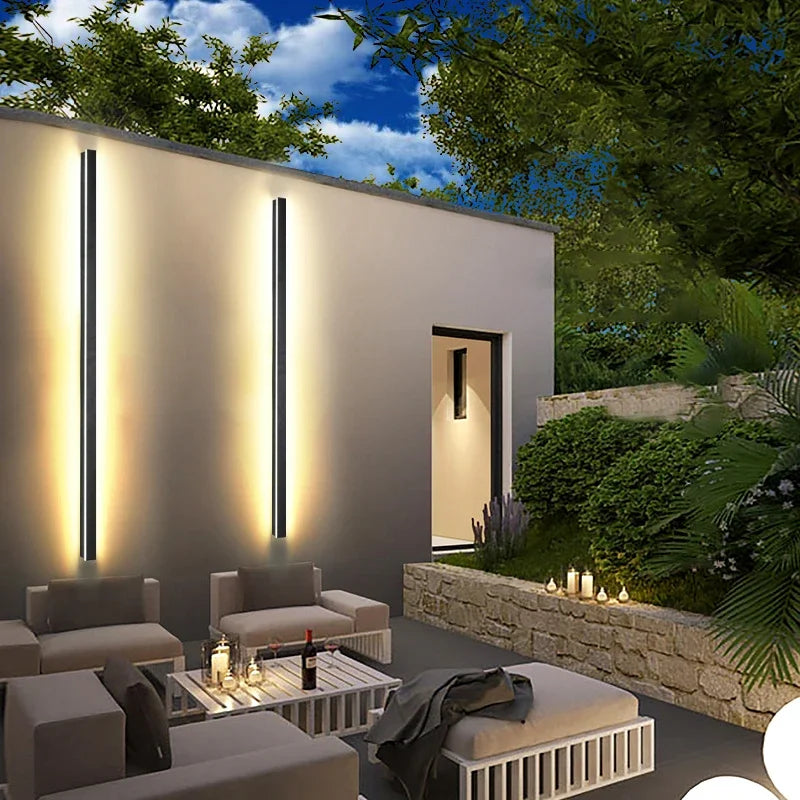 Outdoor LED Long Strip Wall Lights