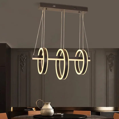 Modern Triple LED Ring Ceiling Lamp