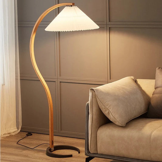 Solid Wood Japanese Floor Lamp
