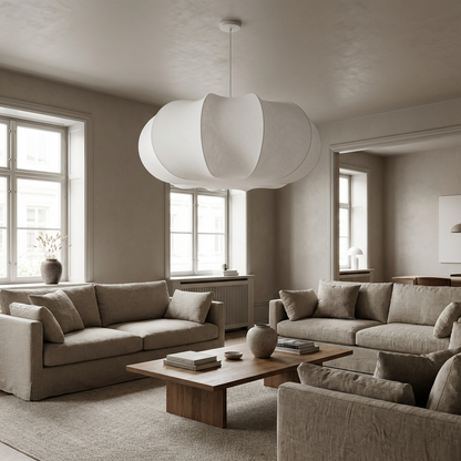 Silk Japanese Wabi-Sabi Chandelier