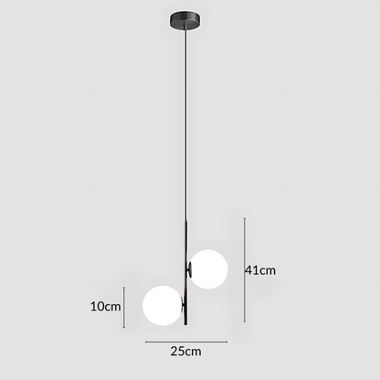 Slim Glass Pendant Light