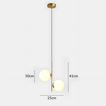 Slim Glass Pendant Light