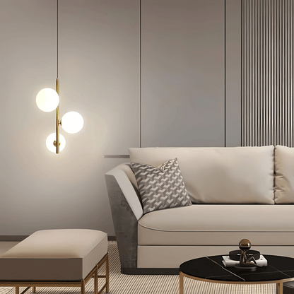 Slim Glass Pendant Light