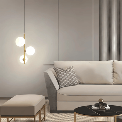 Slim Glass Pendant Light