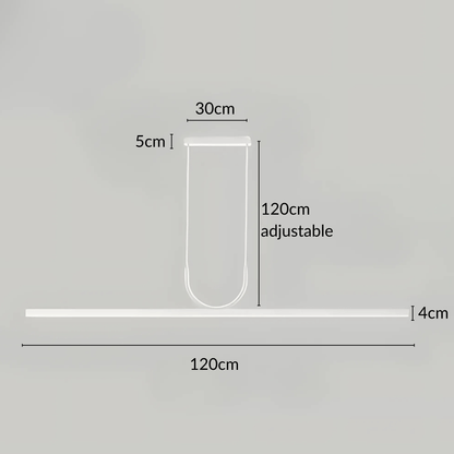 Slim Rectangular LED Pendant Light