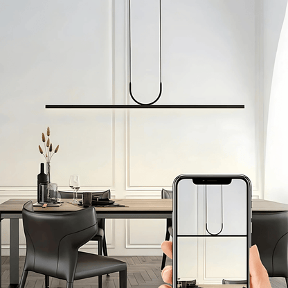 Slim Rectangular LED Pendant Light