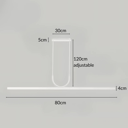 Slim Rectangular LED Pendant Light