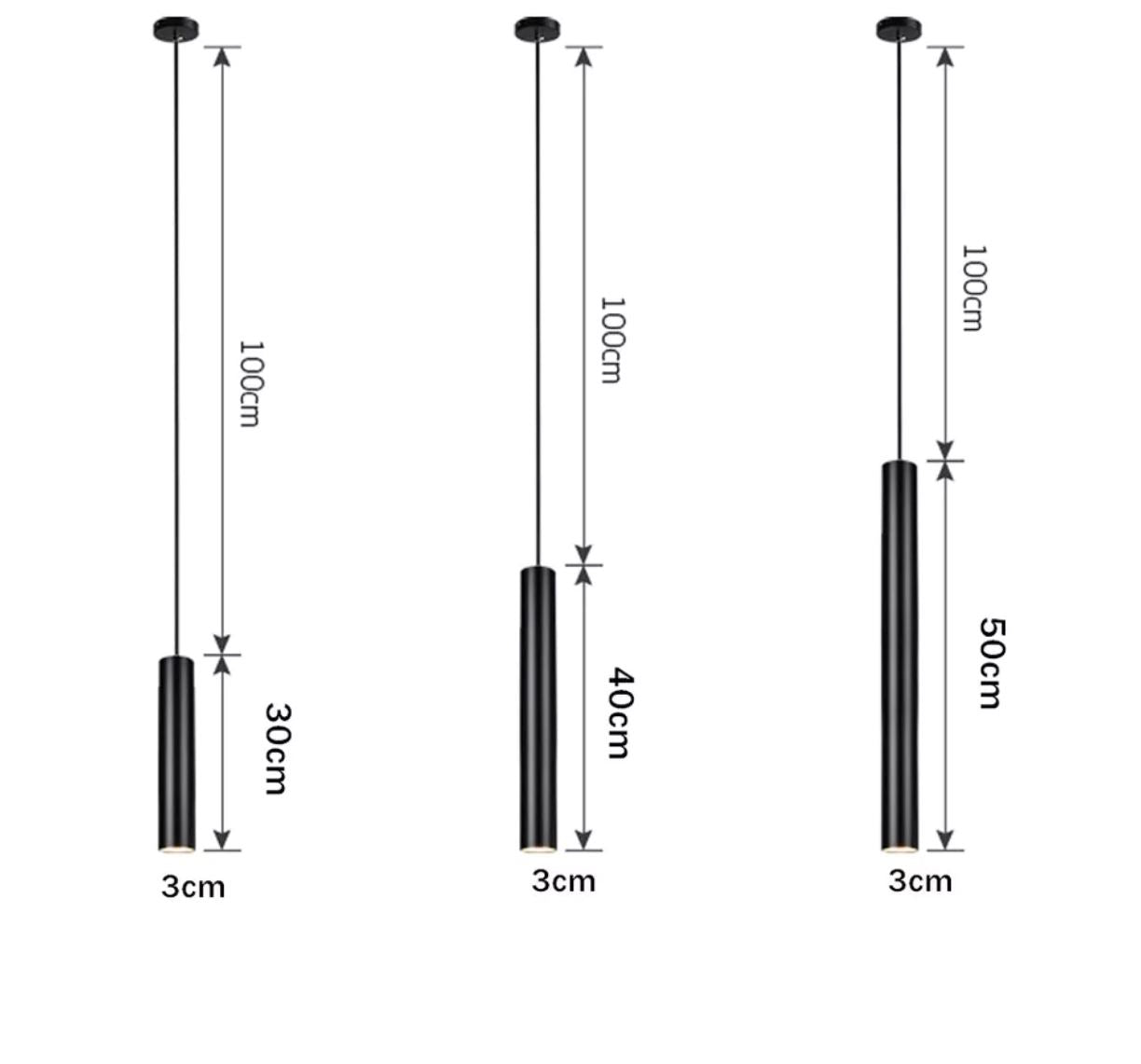 Slim Tube Pendant Light