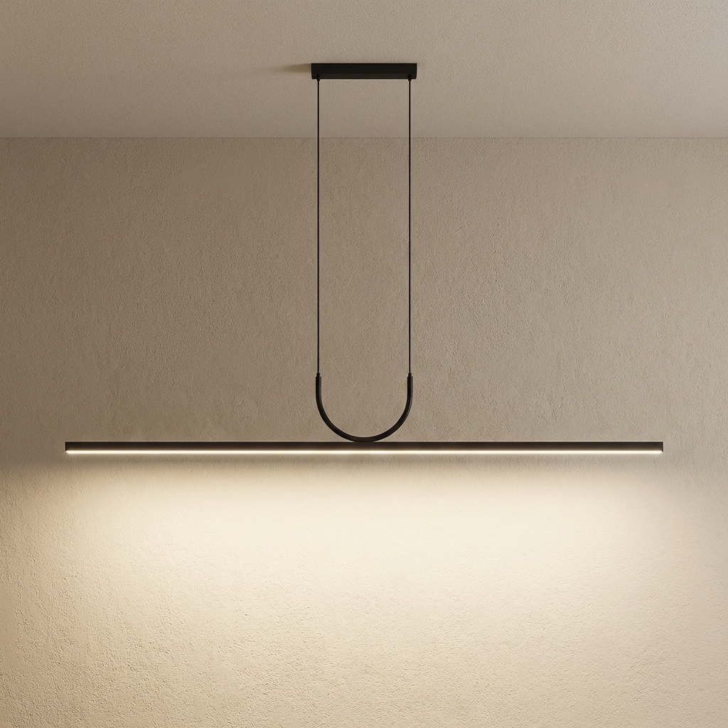 Slim Rectangular LED Pendant Light