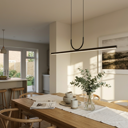 Slim Rectangular LED Pendant Light