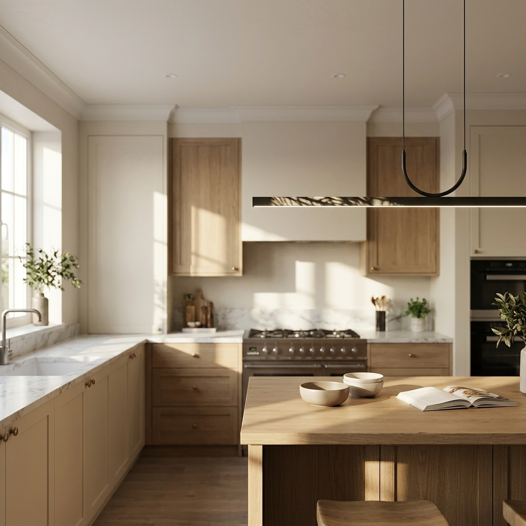 Slim Rectangular LED Pendant Light