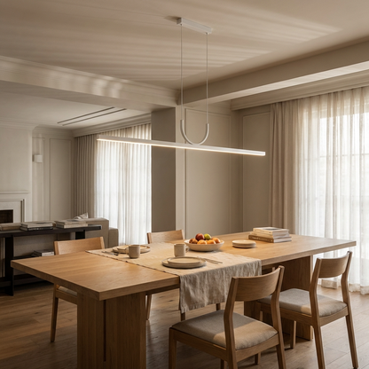 Slim Rectangular LED Pendant Light